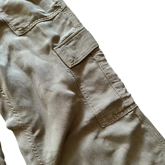 MOTHER Gothic Olive The Private Cargo Sneak Women's Size 27 Green Utility Pants - Picture 8 of 14
